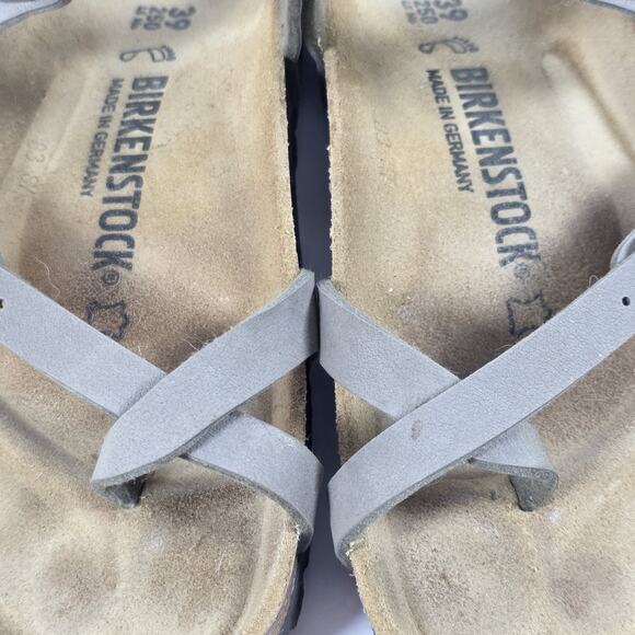 Birkenstock Mayari Stone Gray Birko-Flor Slide Sandals Sz 39 EU/ Wmns 8.5 US - Picture 6 of 10